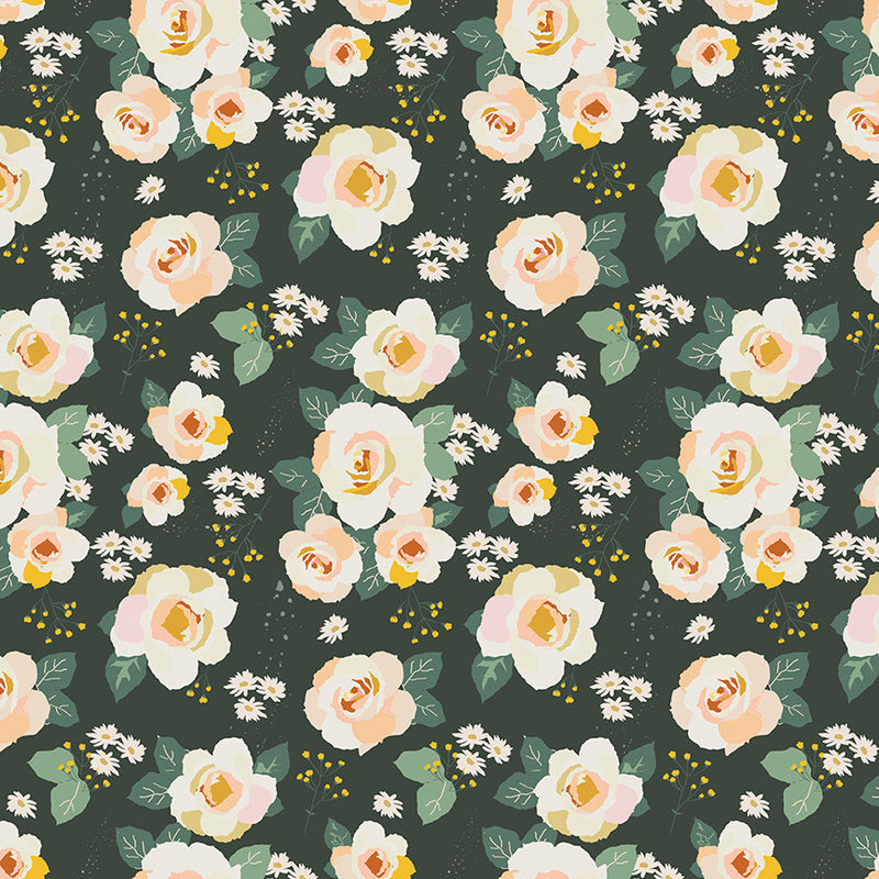 Forgotten Memories Deep Hunter Main Yardage by Minki Kim for Riley Blake Designs | C12750-DEEPHUNTER