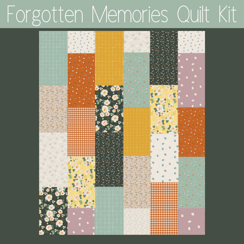 Forgotten Memories Quilt Kit | 57" x 70" | Beginner Friendly - Comes together Quick! | Custom Girl Quilt