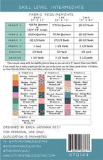 The Penny Quilt Pattern by Kitchen Table Quilting | Multiple Sizes | Modern Quilt Pattern