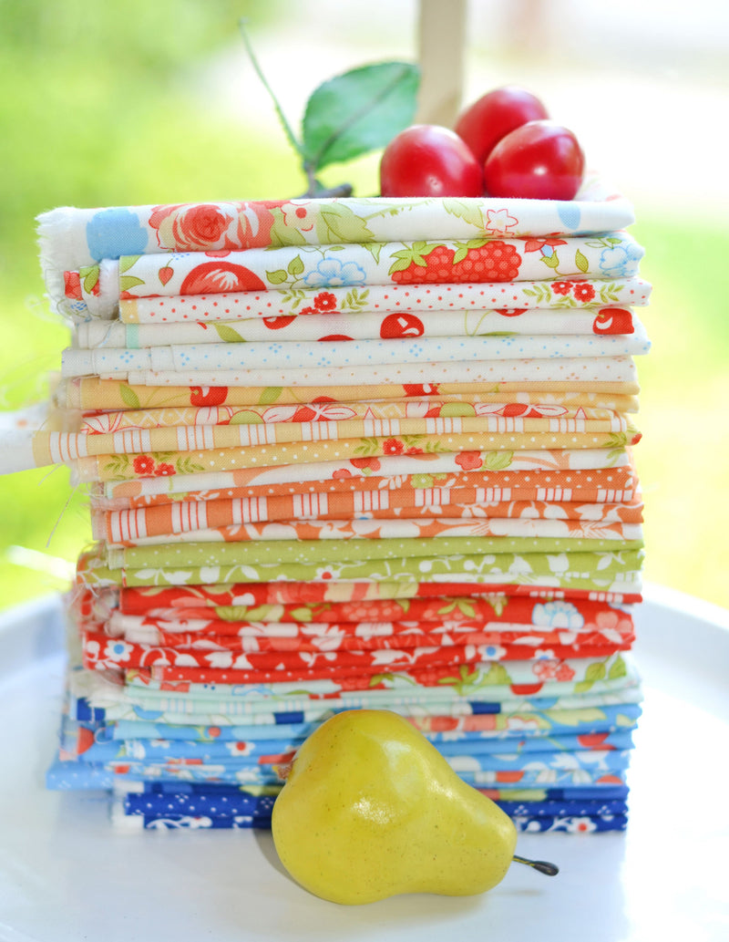 Sale! Fruit Cocktail PIneapple Blueberry Yardage by Fig Tree for Moda Fabrics | 20463 18 | REMNANT FAT QUARTER