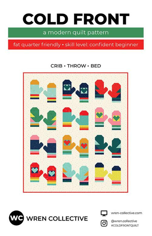 Cold Front Quilt Pattern by Wren Collective | 3 Sizes | FQ Friendly!