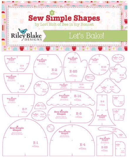 Let's Bake Sew Simple Shapes by Lori Holt of Bee in my Bonnet | STT-8451