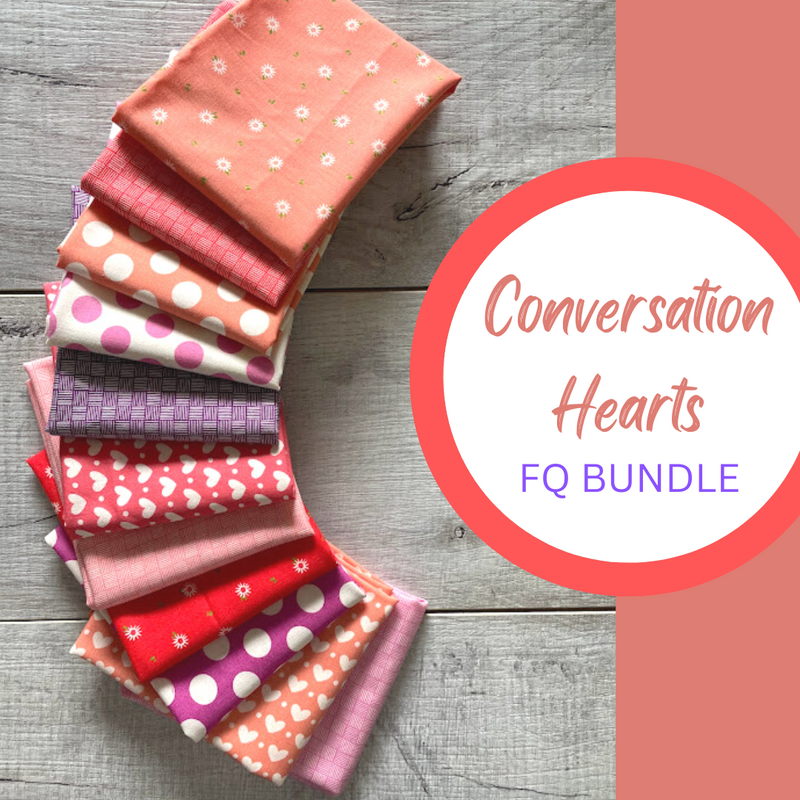 Sale! Conversation Hearts Fat Quarter Bundle | 11 FQs | Custom Bundle | Valentine Bundle