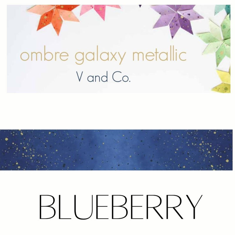 Ombre Galaxy Blueberry Yardage by V and Co for Moda Fabrics | SKU #10873 408M