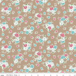 Sale! Bee Vintage Nettie Tea Dye Yardage by Lori Holt of Bee in my Bonnet for Riley Blake Designs |C13073-TEADYE