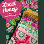 Local Honey Yellow Flower Bed Yardage by Heather Bailey for FIGO Fabrics | #90660-55