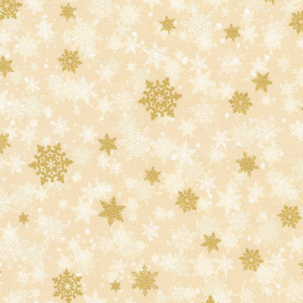 Winter's Grandeur Ivory Snowflake Yardage (19331 15)