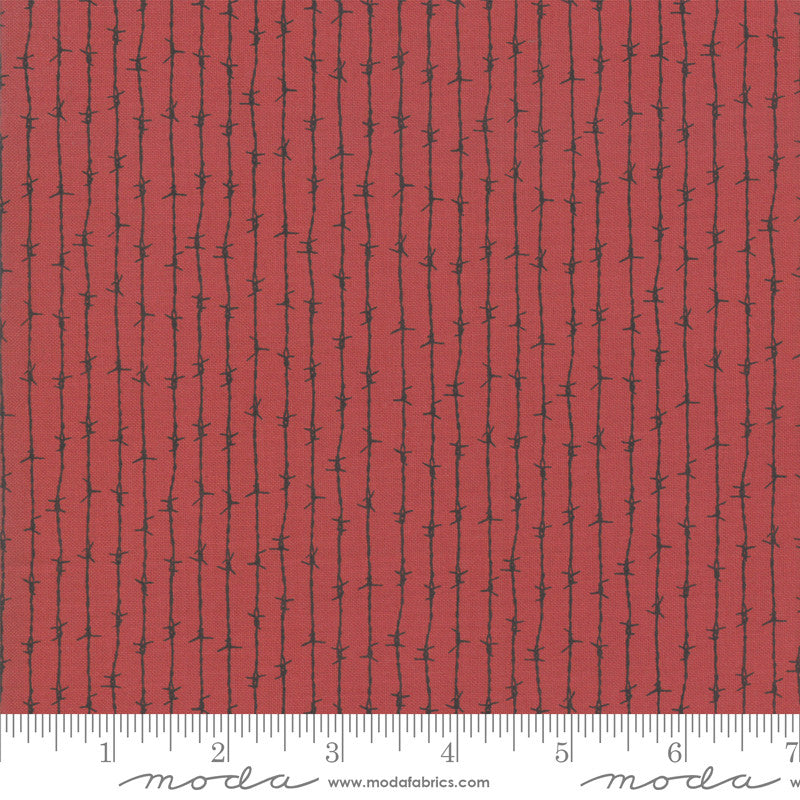 Branded Apple Red Barbed Wire Yardage (5785 11)