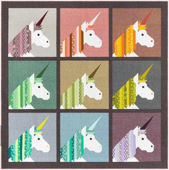 Lisa The Unicorn Quilt Pattern by Elizabeth Hartman | EH 038