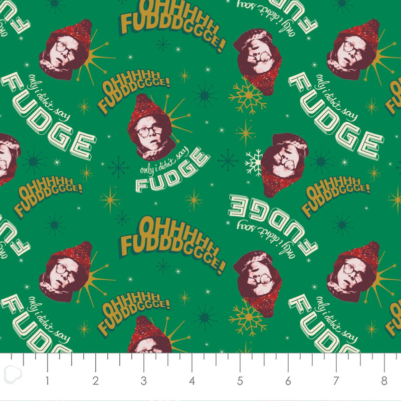 A Christmas Story Ralphie "Oh Fudge" Yardage by Camelot Fabrics | SKU #23140102 | Fat Quarter