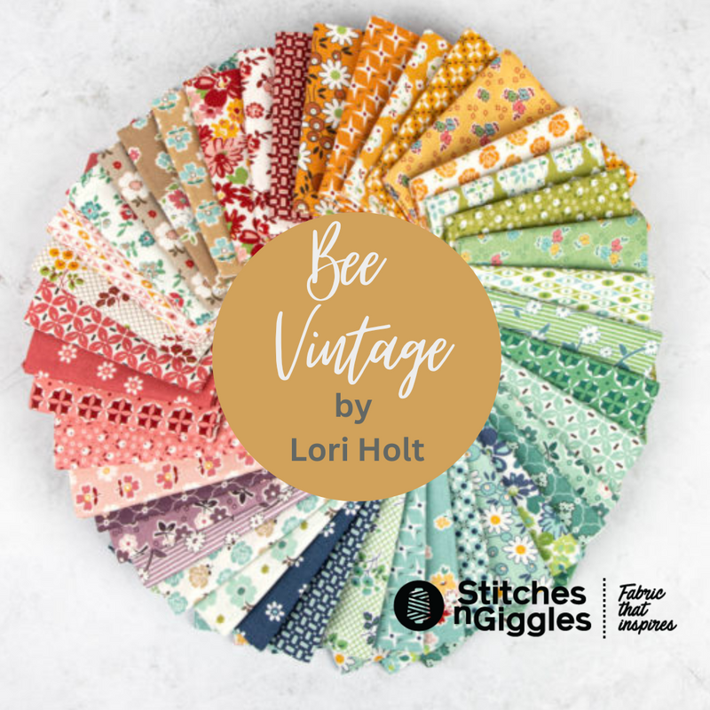 Sale! Bee Vintage Tea Rose Elaine Yardage by Lori Holt of Bee in my Bonnet for Riley Blake Designs |C13075-TEAROSE