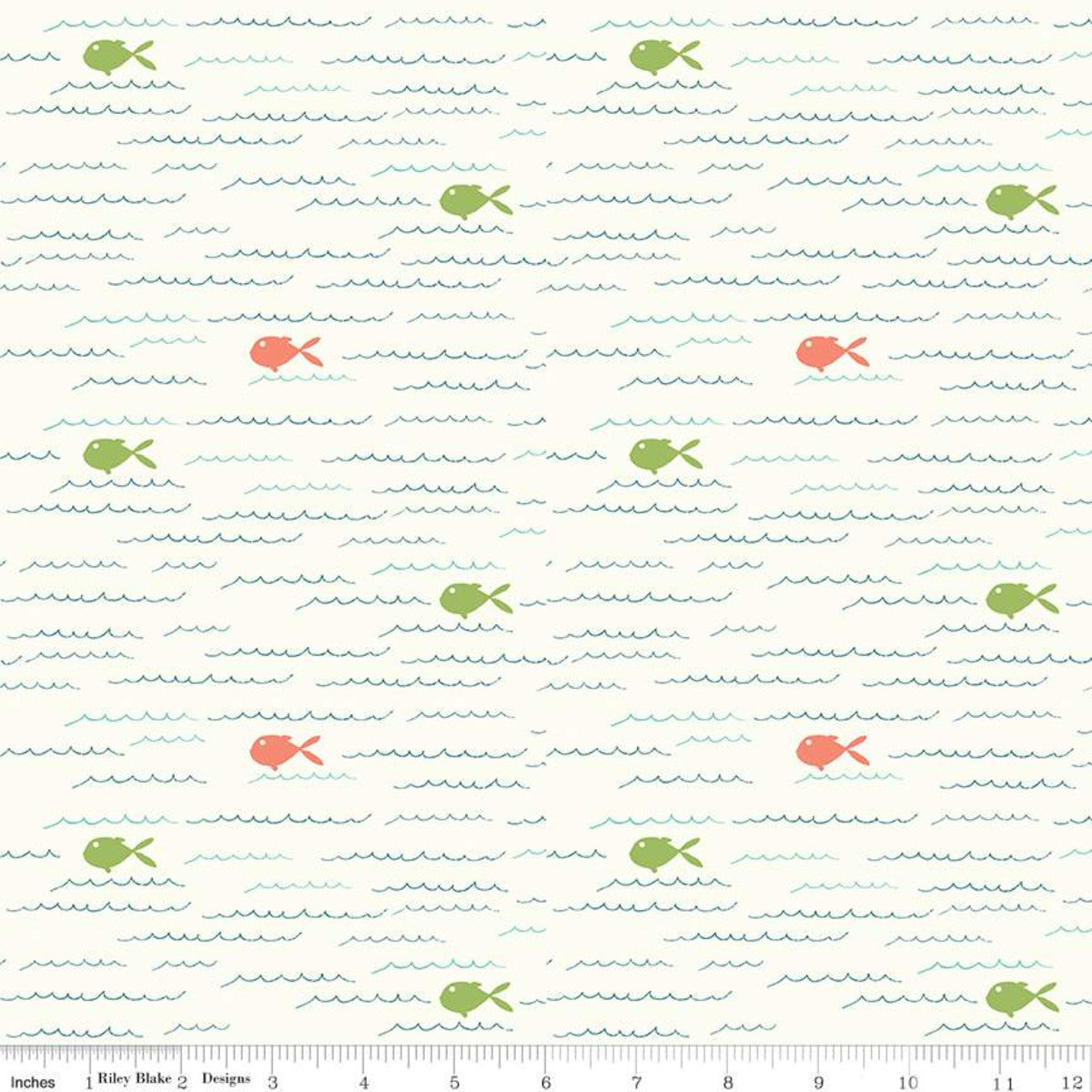 Ready Set Splash Cream Fish YArdage (C9891 CREAM) – Stitches n Giggles