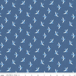 Blue Jean Denim Bird Yardage by Christopher Thompson for Riley Blake Designs | SKU #C12724-DENIM