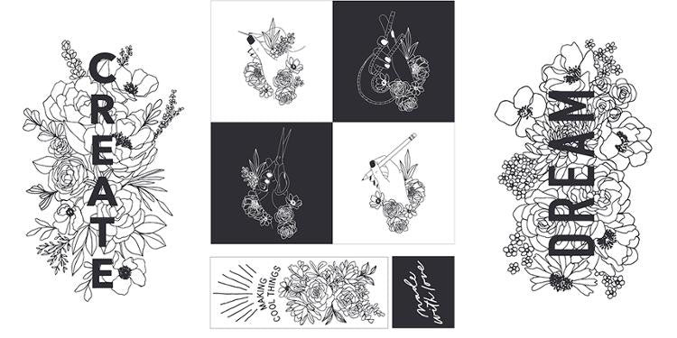 Create Paper Ink Panel by Alli K Design for Moda Fabrics | SKU #11520 11