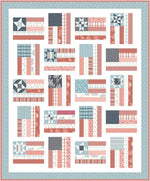 Fly the Flag Quilt Pattern by Amy Smart of Diary of a Quilter | 66" x 80" | Patriotic Quilt