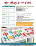 Sew Happy Cross Stitch Pattern by Lori Holt for It's Sew Emma | SKU #P051-ISE-453