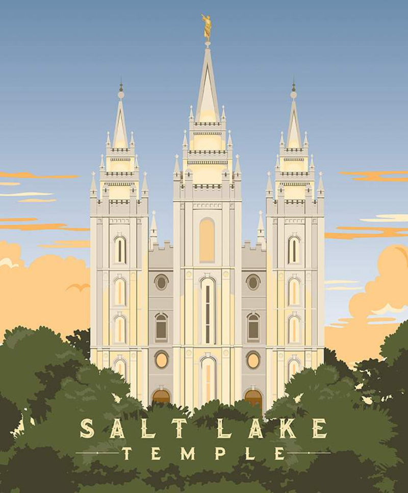 Salt Lake Temple Panel by Amanda Herring (P9860 SALTLAKE)