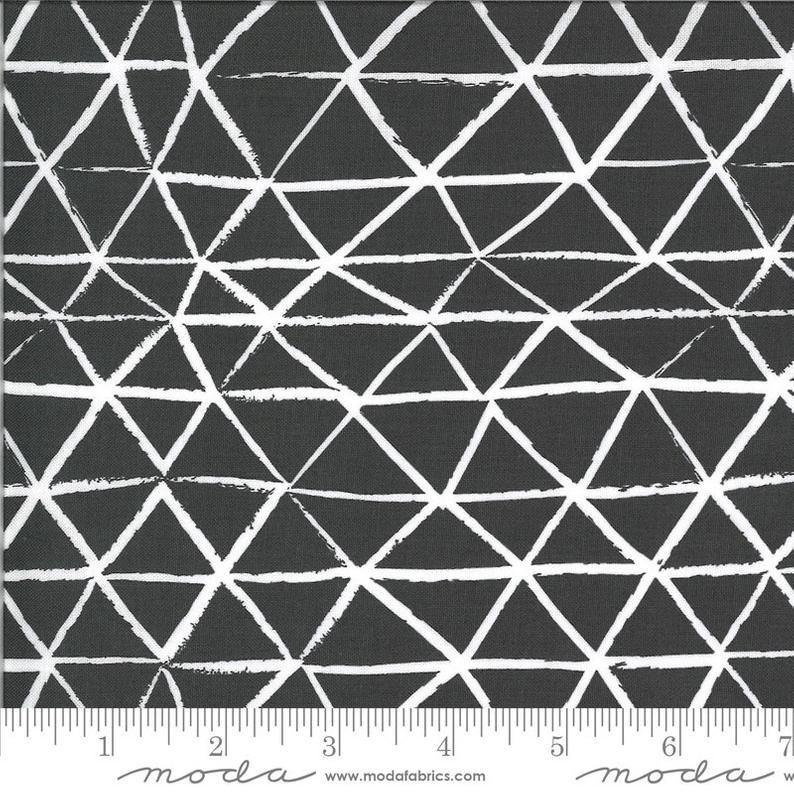 Zoology Charcoal Rustic Triangle Cloth Yardage (48303 18) - Stitches n Giggles