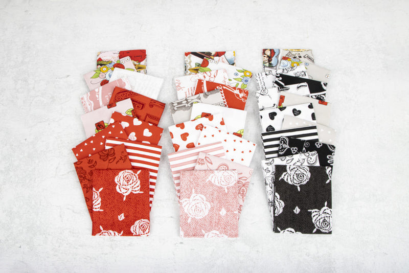 Be Mine Valentine Gray Vintage Valentines Yardage by J Wecker Frisch for Riley Blake Designs |CD12782-GRAY