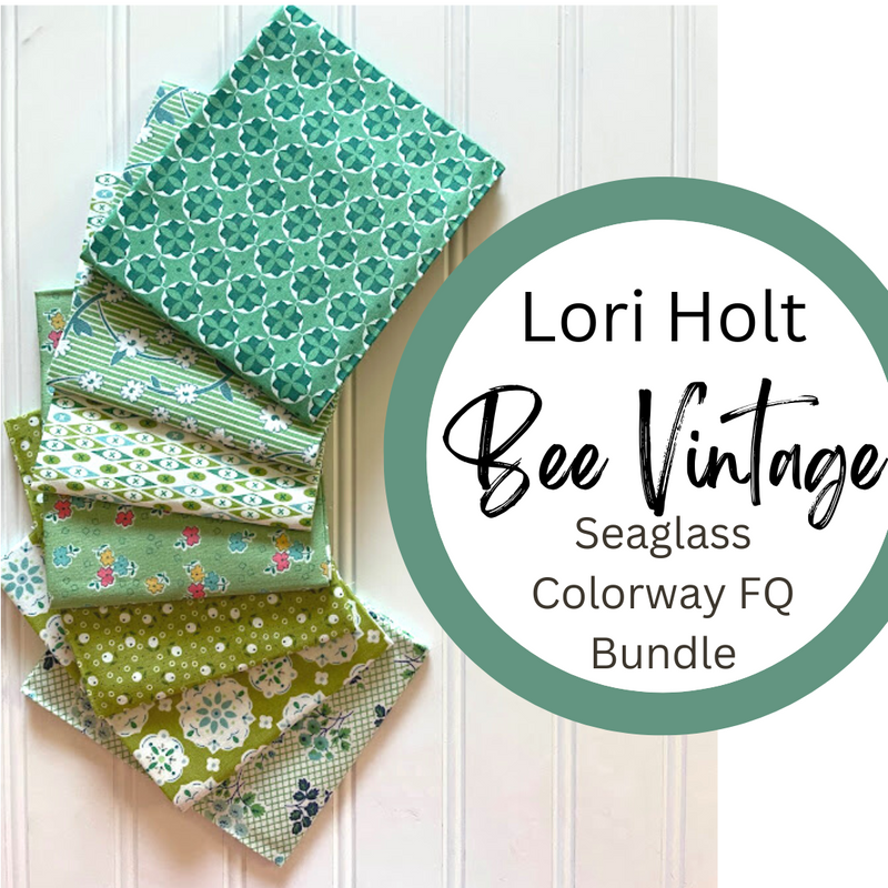 Bee Vintage Seaglass Colorway Fat Quarter Bundle by Lori Holt of Bee in my Bonnet for Riley Blake Designs | Custom Bundle | 5 FQs