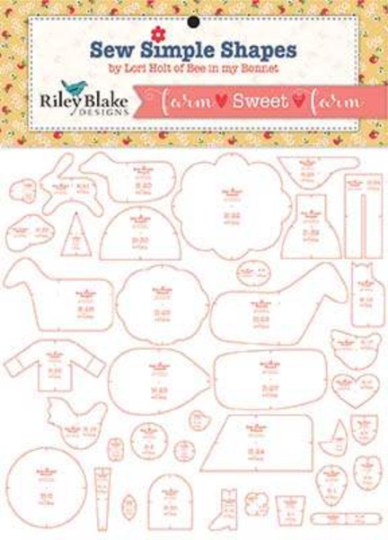 Farm Sweet Farm Sew Simple Shapes by Lori Holt | Lori Holt Applique Shapes  STT-11131