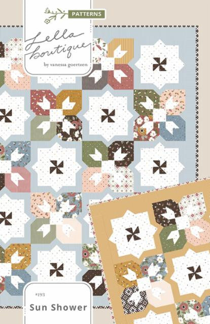 Sun Shower Quilt Pattern by Lella Boutique - Fat Eighth Quilt
