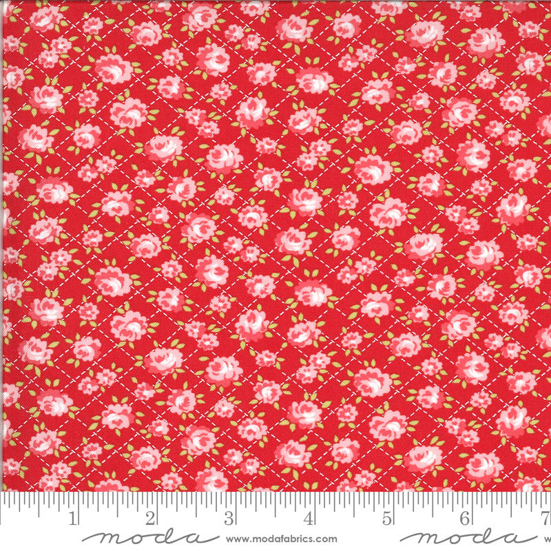 Shine On Red Roses Yardage (55214 11) Bonnie & Camille for Moda Fabrics - Cut Options Available