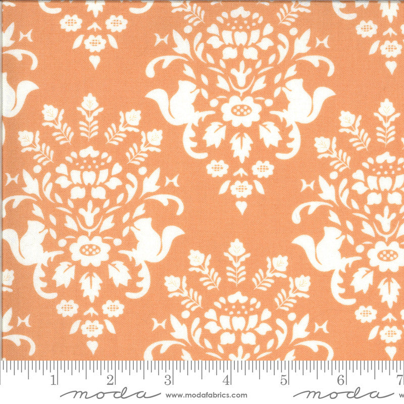 Squirrelly Girl Apricot Squirrel Toile Yardage (2971 11)