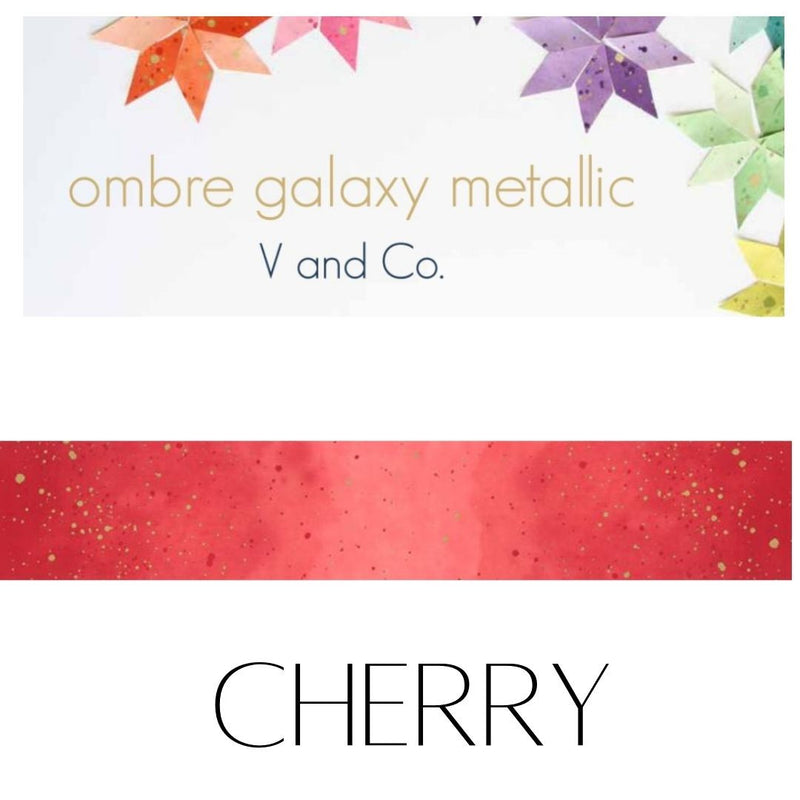 Ombre Galaxy Cherry Yardage by V and Co for Moda Fabrics | SKU #10873 314M