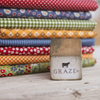 Sale! Graze Red Farm Fresh Yardage by Sweetwater for Moda Fabrics | 55600 16 | Remnant Fat Quarter