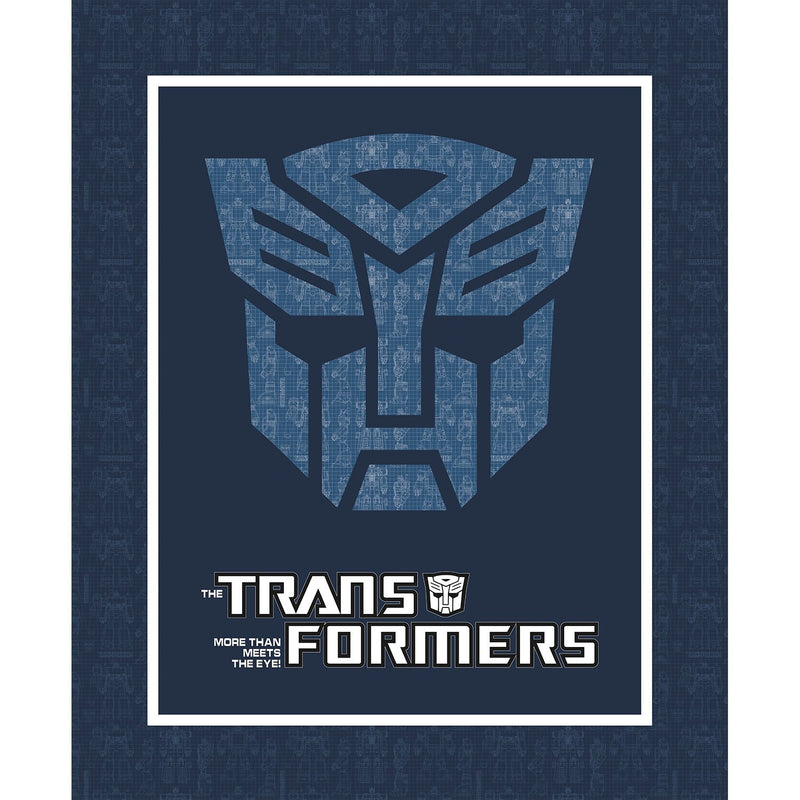Sale! Transformers Autobot Shield Panel by Camelot Fabrics | 95020015P-01) | SALE Fabric | Wall Hanging Fabric Poster | Quick Quilt
