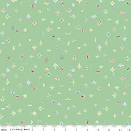 Cozy Christmas Cozy Sparkle by Lori Holt for Riley Blake Designs (C5365-Mint) - Stitches n Giggles
