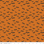 Bad to the Bone Orange Bats Yardage by My Mind's Eye For Riley Blake Designs | SKU #C11923-ORANGE