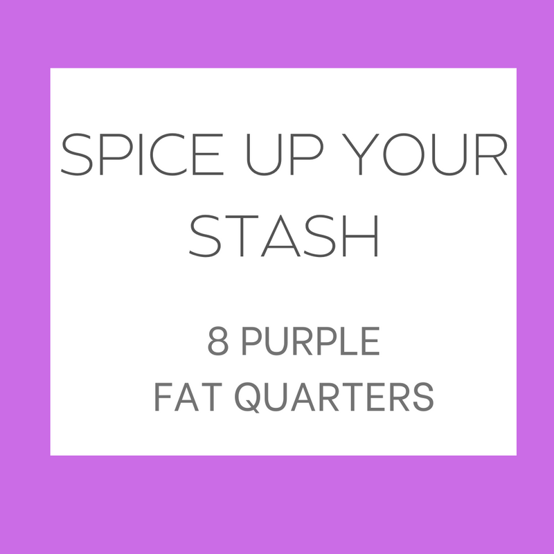 Spice Up Your Stash | 8 Purple Fat Quarters | Custom Fat Quarter Bundle | Color Your Stash