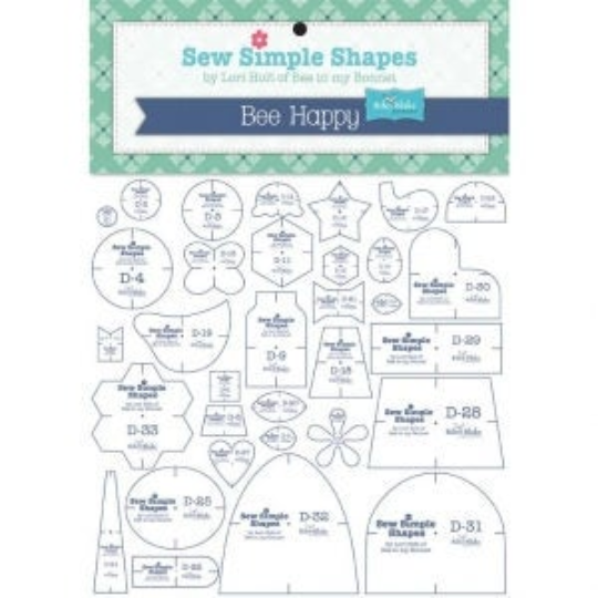 Lori Holt Bee Happy Sew Simple Shapes Lori Holt Applique Shapes 33 Templates | STT-6026