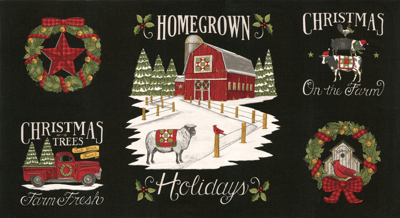Homegrown Holidays Farm Black Panel (19940 14)