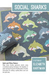 Social Sharks Quilt Pattern by Elizabeth Hartman Fat quarter-friendly Quilt Pattern | EH 063