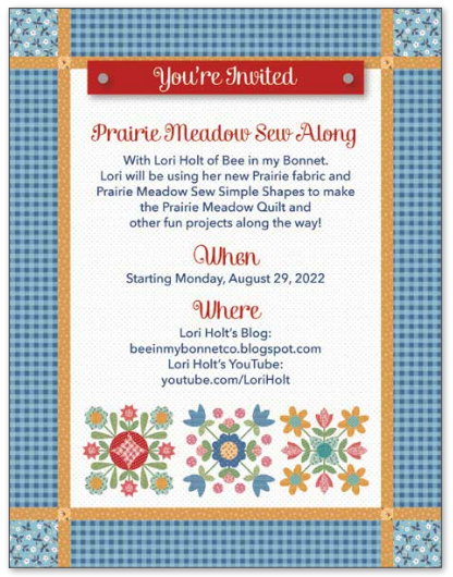 Sale! Prairie Meadow Sew Simple Shapes by Lori Holt of Bee in my Bonnet for Riley Blake Designs | STT-25504