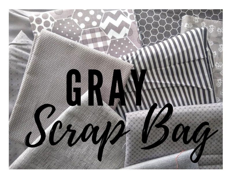 Gray Scrap Bag - Two Size Options!