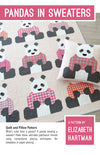 Pandas in Sweaters Quilt Pattern by Elizabeth Hartman | All Piecing, no Applique! | EH 064