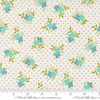 Sale! Flower Power Cloud Aqua Easy Breezy Yardage by Maureen McCormick for Moda Fabrics | 33713 21