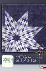 Mega Star 2 Quilt Pattern by Zen Chic - Jelly Roll Quilt