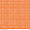 White Swiss Dot on Orange  (C670 60) - Cut Options - Printed Dots, Not Raised!