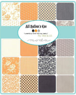 All Hallows Eve Ghost MIdnight Polka Dot Circles Yardage by Fig Tree (20354 27) - Stitches n Giggles