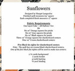 Sunflowers Quilt Pattern - Layer Cake Friendly