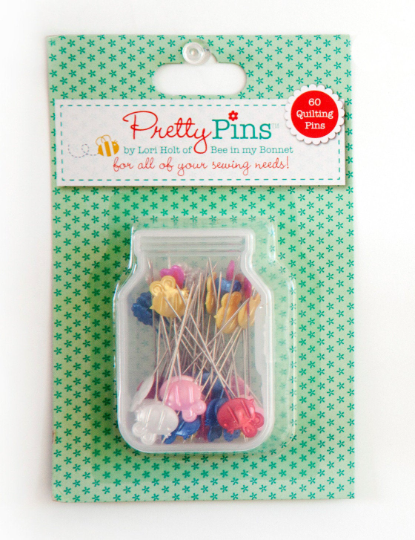 Lori Holt 60 Quilting Pins in Assorted Colors | ST-8643 | Lori Holt Pretty Pins