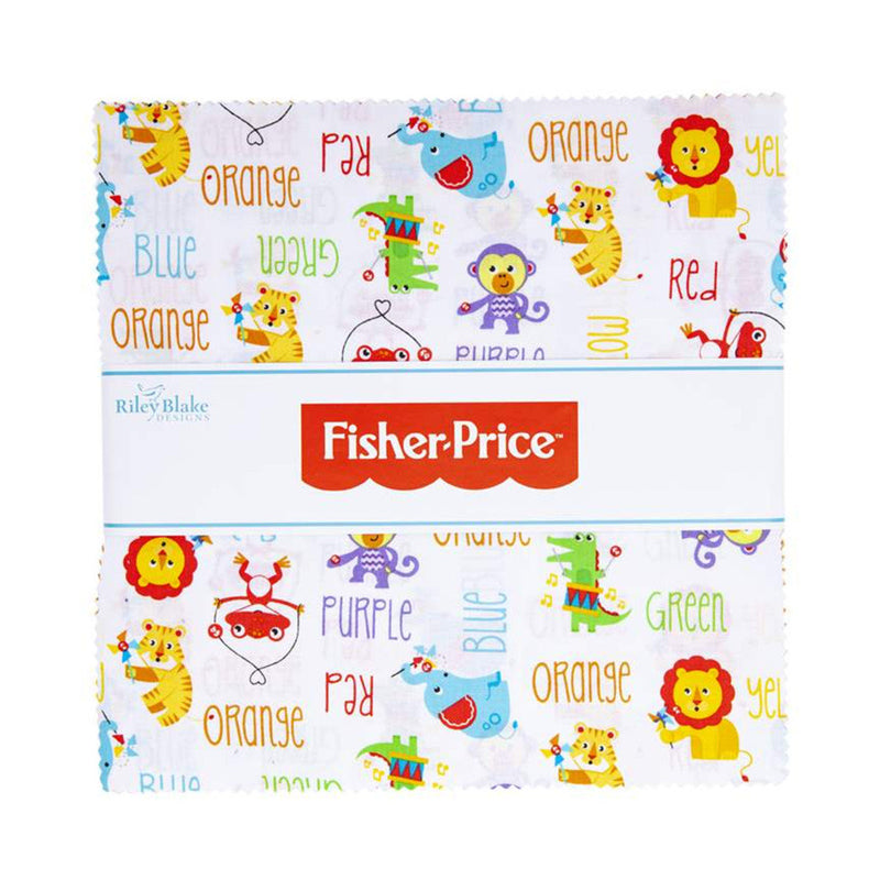 Fisher Price 10" Stacker by  Riley Blake Designs (10-9760-42) - Layer Cake