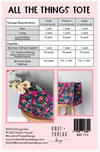 All the Things Tote Bag Pattern by Knot and Thread Design | KAT113
