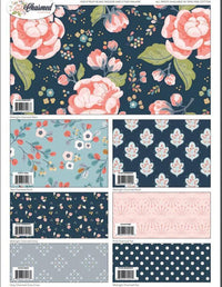 Charmed Coral Fan Yardage by Cyndi Walker (C9344 CORAL) for Riley Blake Designs - Stitches n Giggles