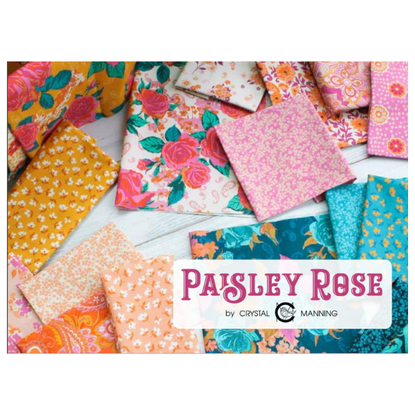 Sale! Paisley Rose Mini Charm by Crystal Manning for Moda Fabrics | SKU #11880MC